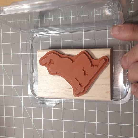 Extreme Snowboard wood mounted rubber stamp - Picture 2 of 2